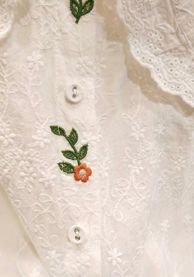 Camicia Ricamo Fiori