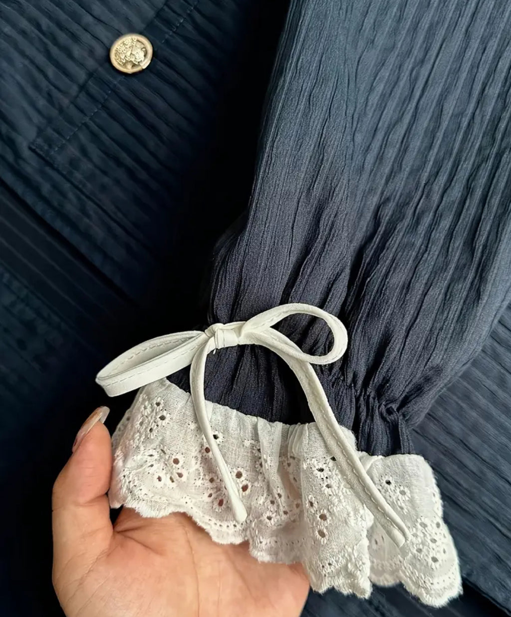 Camicetta con balza San gallo