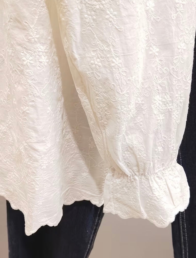 Camicia Ricamo Fiori