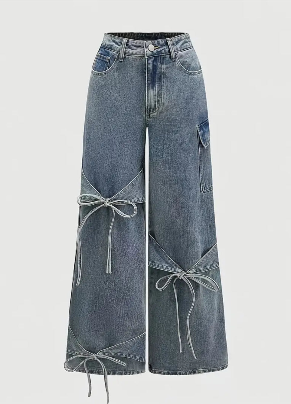 Jeans fiocco