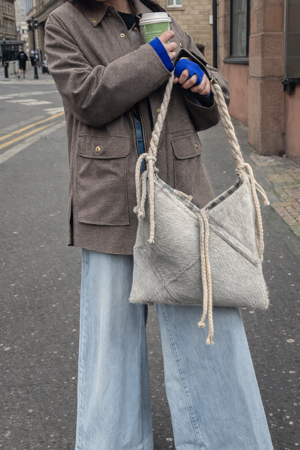 Cavallino White/Tracolla Treccia