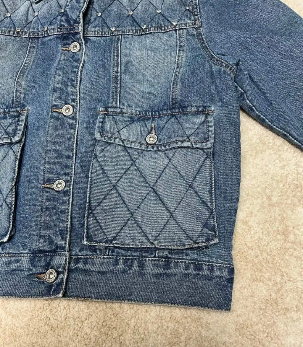 Giacca Jeans Trapuntato