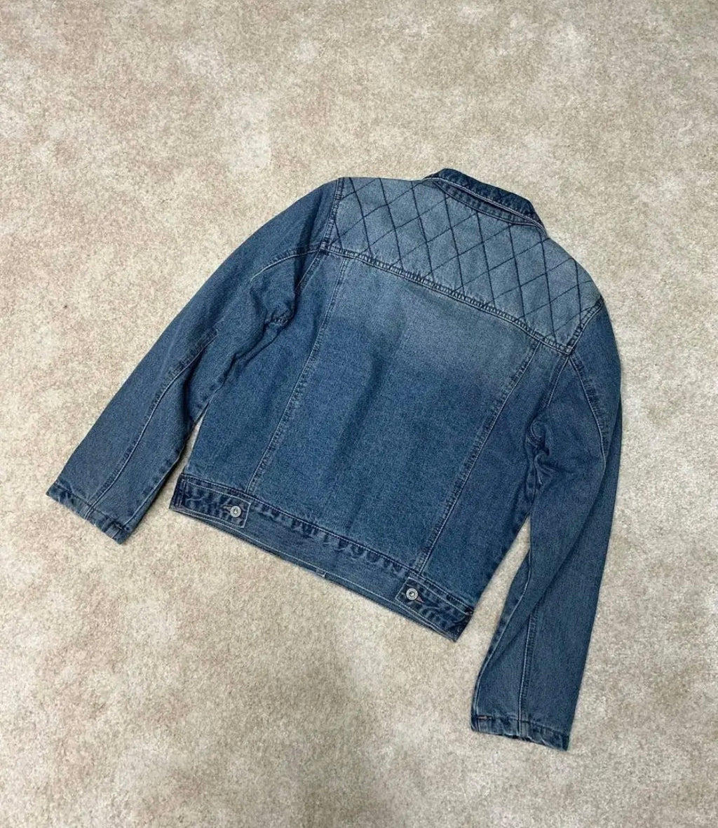 Giacca Jeans Trapuntato