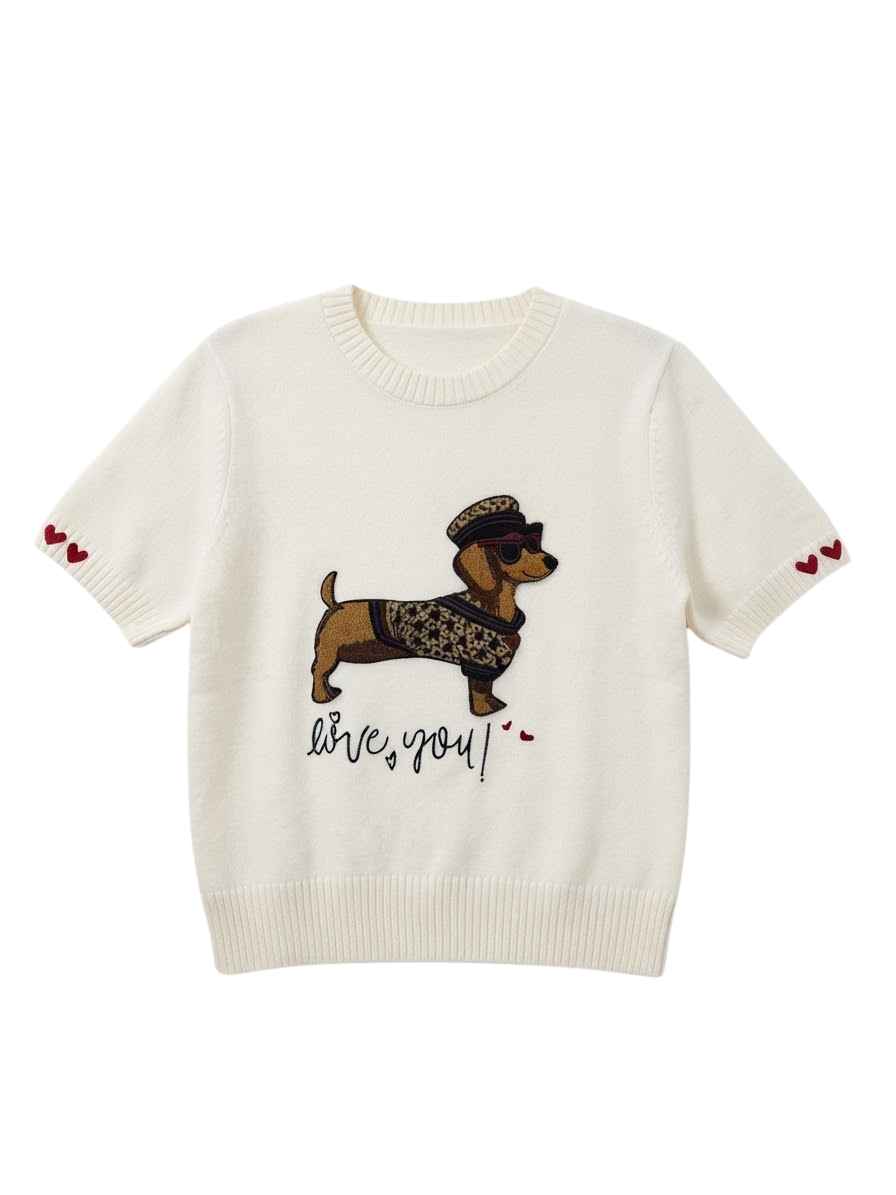 Pull Chic con Bassotto