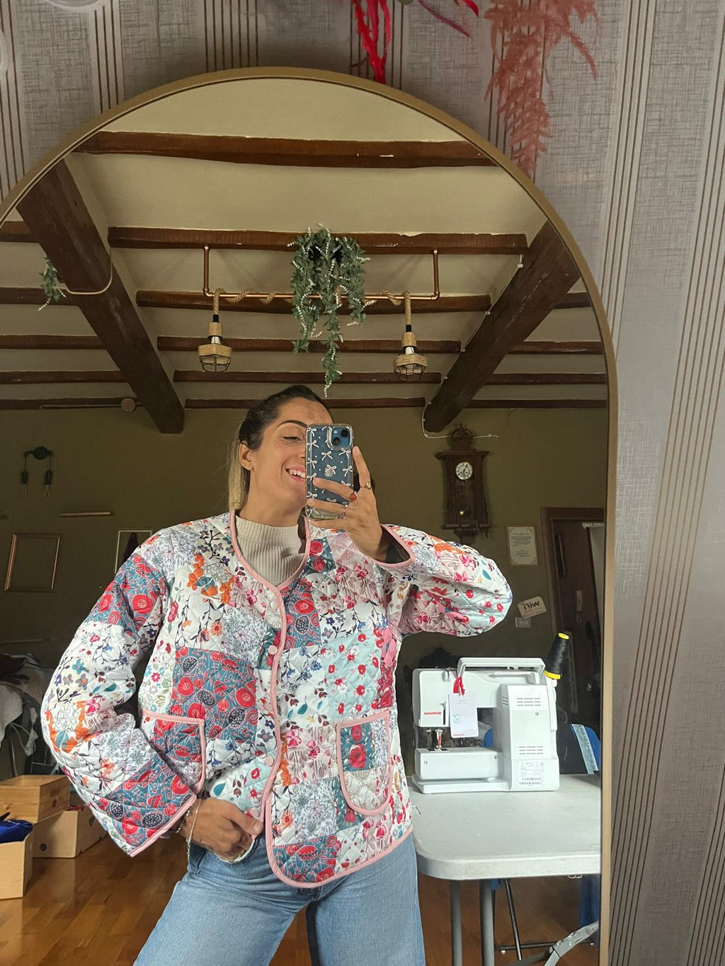 Giacca fantasia floreale