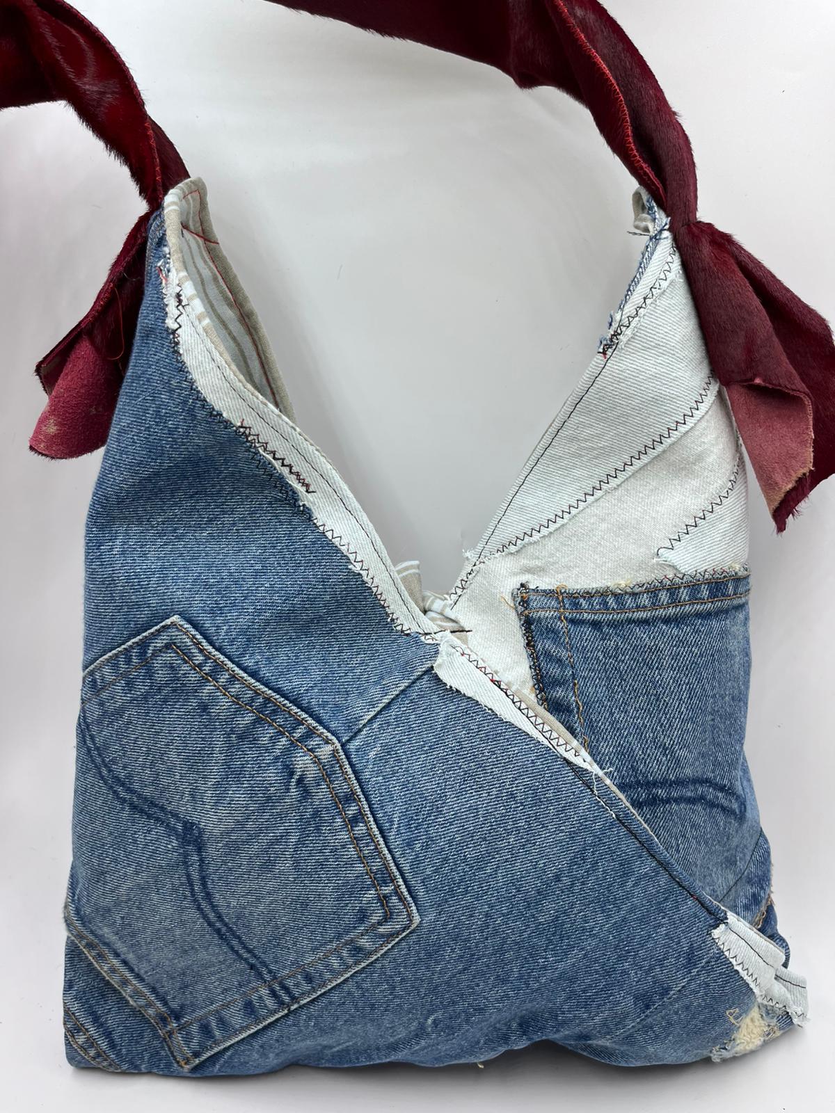 Patckwork Jeans&Cravatta