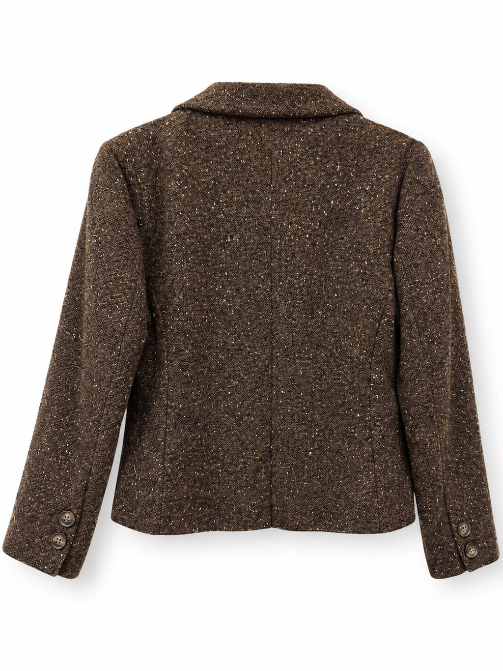 Blazer Corto Tweed con Spille