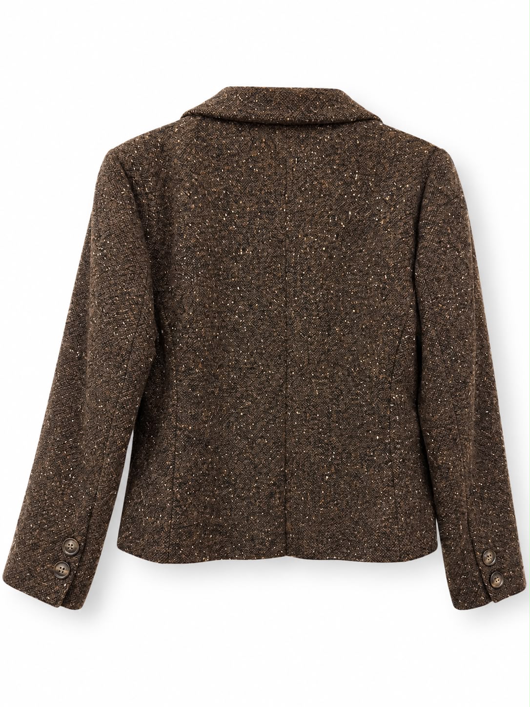 Blazer Corto Tweed con Spille