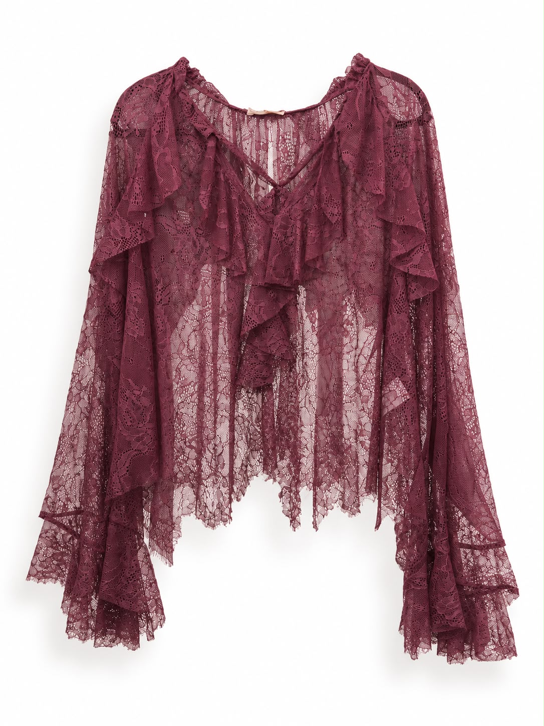 Camicia in Pizzo con Fiocco