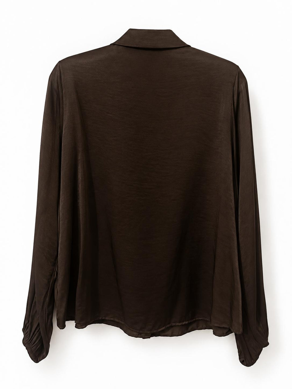 Camicia Marrone con Volant