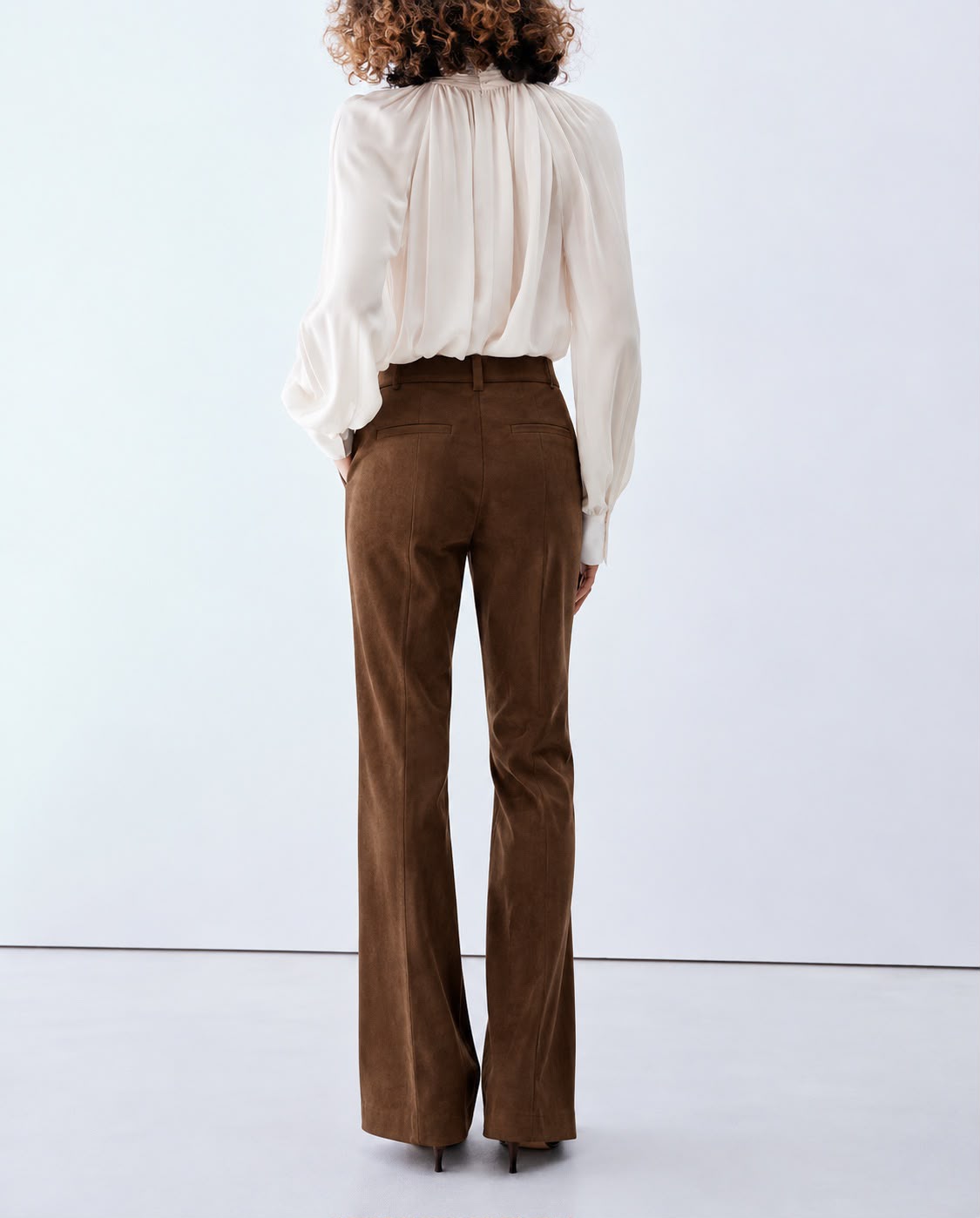 Pantaloni effetto Suede