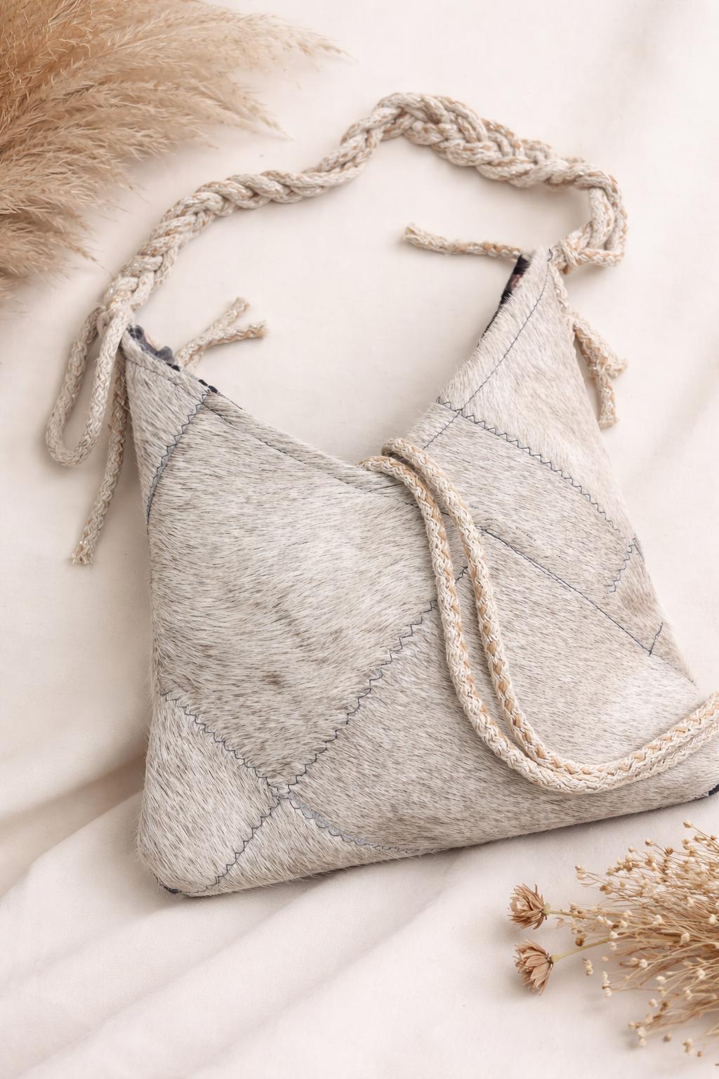 Cavallino White/Tracolla Treccia