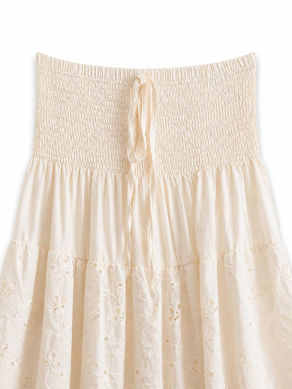Gonna Broderie Ecrù