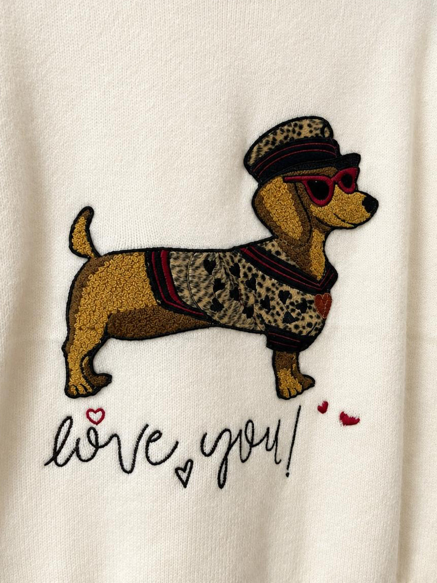 Pull Chic con Bassotto