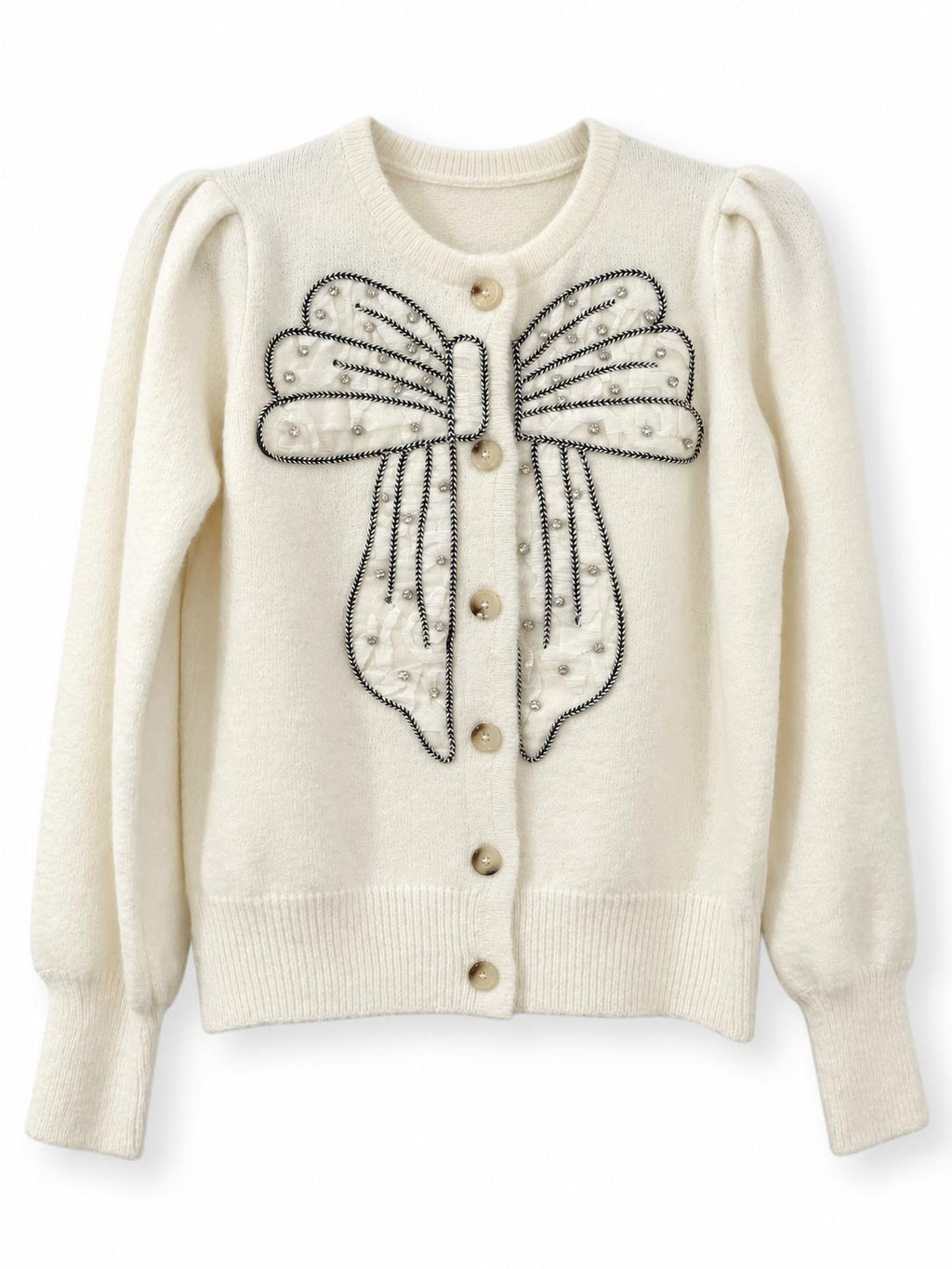 Cardigan con Fiocco Gioiello